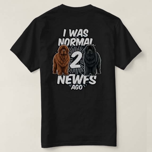 Normal war überbewertet zweifach T-Shirt (Design Rückseite)