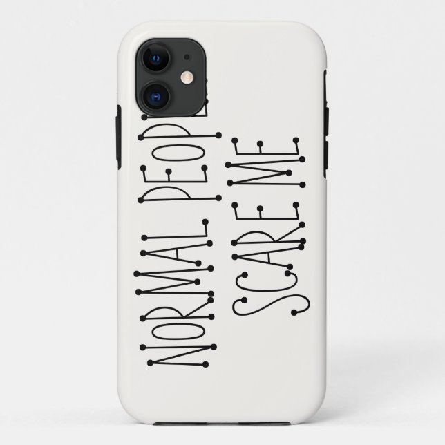 Normale Leute erschrecken mich Case-Mate iPhone Hülle (Rückseite)