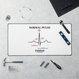 Normale Pulse im Herzrhythmus Elektrokardiogramm Schreibtischunterlage