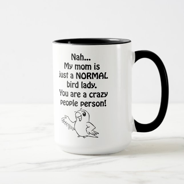 Normale Vogel-Dame Tasse (Rechts)