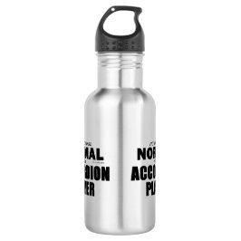 Normaler Accordion-Player Edelstahlflasche