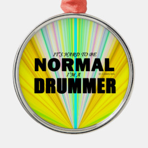 Normaler Drummer Ornament Aus Metall