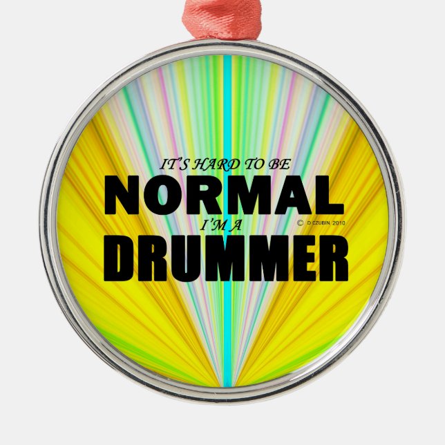Normaler Drummer Ornament Aus Metall (Vorne)