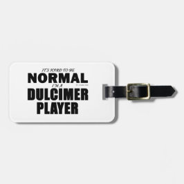 Normaler Dulcimer-Player Gepäckanhänger