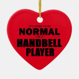 Normaler Handbell Player Keramik Ornament