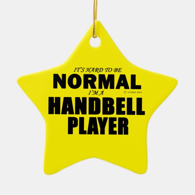 Normaler Handbell Player Keramik Ornament (Vorne)