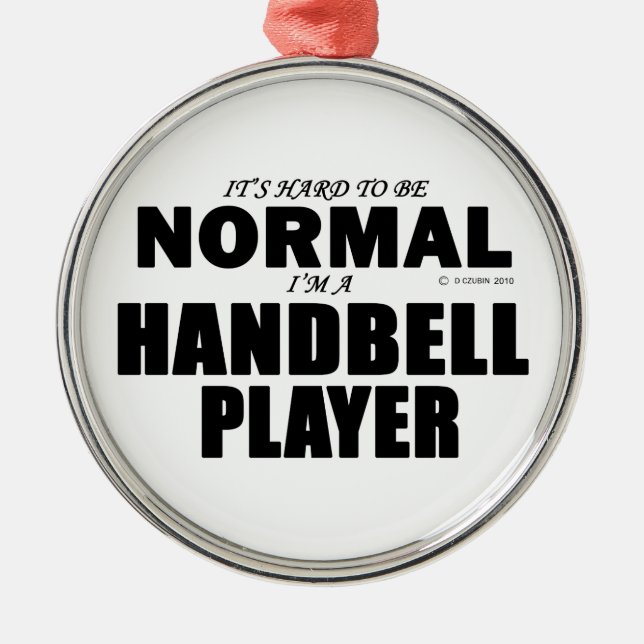 Normaler Handbell-Player Ornament Aus Metall (Vorne)