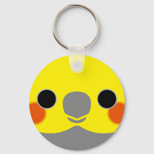 Normaler männlicher Cockatiel Schlüsselanhänger