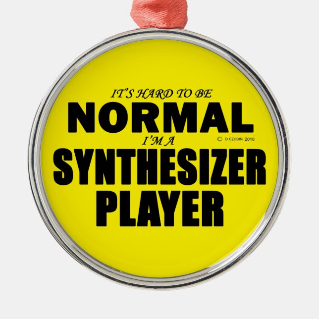 Normaler Synthesizer-Player Ornament Aus Metall (Vorne)