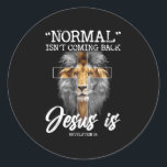 Normalerweise kommt es nicht zurück, aber Jesus is Runder Aufkleber<br><div class="desc">Das ist ein großartiges Geschenk für Ihre Familie,  Freunde,  die Jesus Liebe. Sie werden sich freuen,  dieses Geschenk von Ihnen während der Ferienzeit oder an jedem anderen Tag zu erhalten.</div>