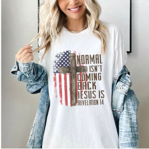 Normalerweise kommt nicht wieder Christliches Patr T-Shirt