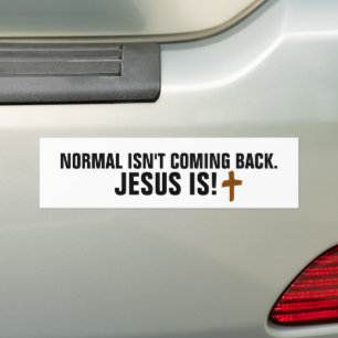 NORMALERWEISE KOMMT NICHT WIEDER JESUS IST AUTOAUF AUTOAUFKLEBER