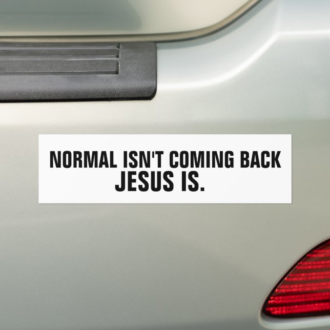 NORMALERWEISE KOMMT NICHT WIEDER JESUS IST AUTOAUF AUTOAUFKLEBER (Auf Auto)