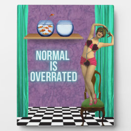 Normalerweise wird Funky & Fun Altered Art überbew Fotoplatte