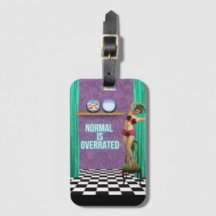 Normalerweise wird Funky & Fun Altered Art überbew Gepäckanhänger
