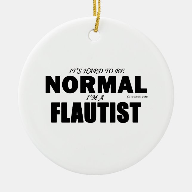 Normalflutist Keramikornament (Vorne)