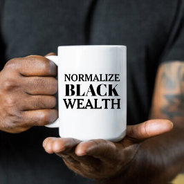 Normalisieren der Black Wealth Coffee-Tasse Kaffeetasse