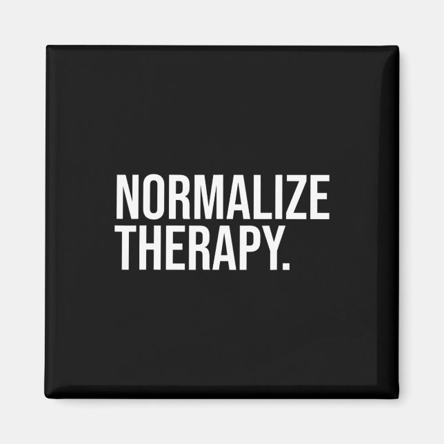 Normalisieren der Therapieanweisung Mental Health  Magnet (Vorne)