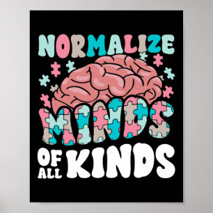 Normalisieren Sie das Bewusstsein aller Arten von Poster