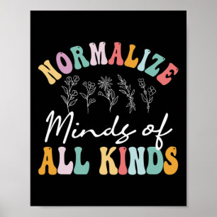 Normalisieren Sie die Geister aller Art von Autism Poster