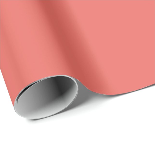 Normallack-Packpapier in der Lachskoralle Geschenkpapier (Rolleneckpunkt)