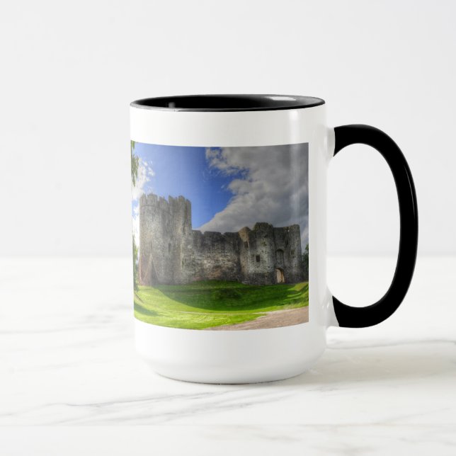 Norman Chepstow Castle Ruins of Wales, Vereinigtes Tasse (Rechts)