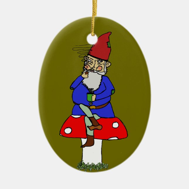 Norman Gnome Keramik Keramikornament (Vorne)