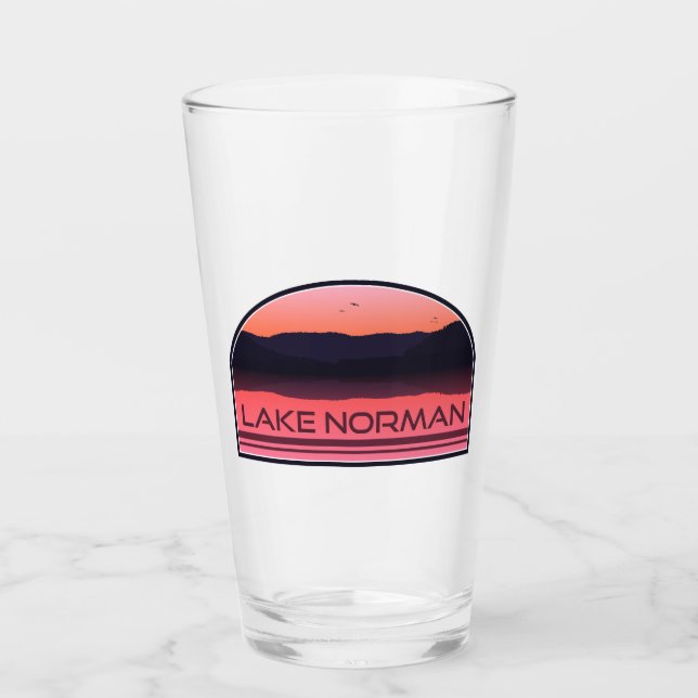 Norman North Carolina Red Sunrise Lake Glas (Vorderseite)