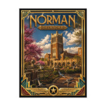 Norman Oklahoma Vintage Art Deco Golden Age