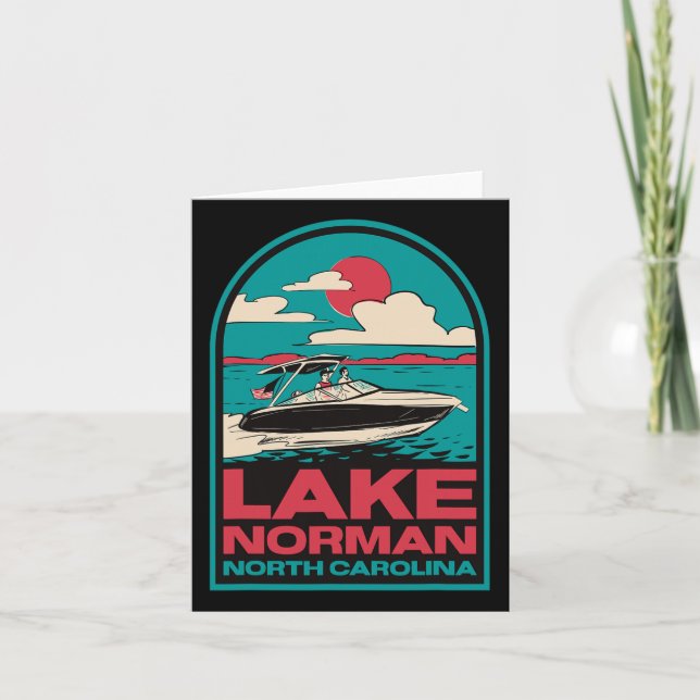 Norman Retro Boating Nc Karte (Vorderseite)