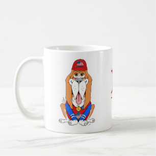 Norman the Patriotic Pup Kaffeetasse