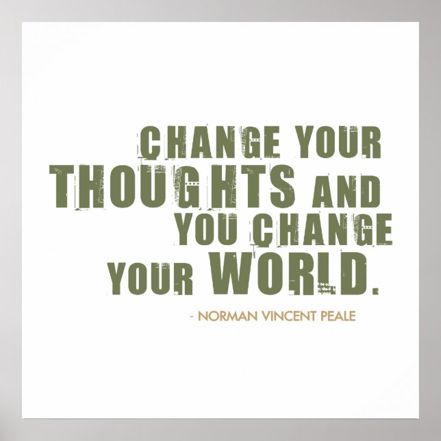 Norman Vincent Peale Quote Poster (Vorne)