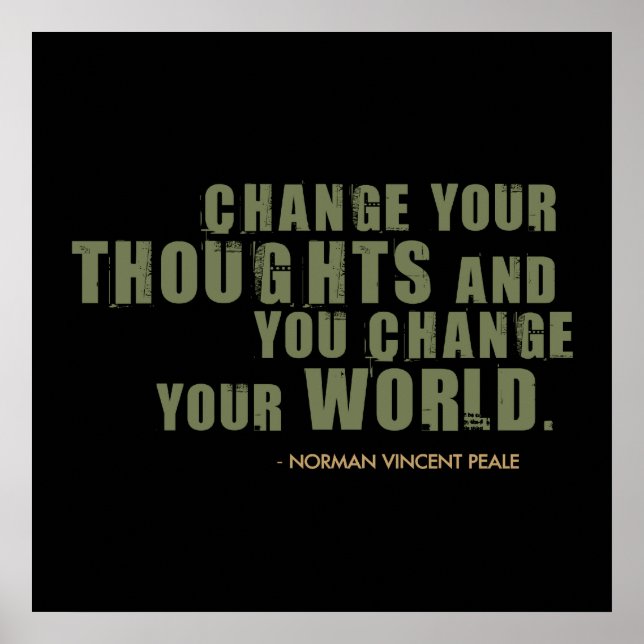 Norman Vincent Peale Quote Poster (Vorne)