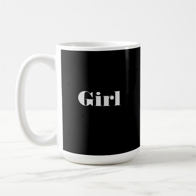 Normande Font Girl Texte avec des tasses de Mug Cl (Gauche)