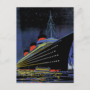Normandie bei Nacht Postkarte