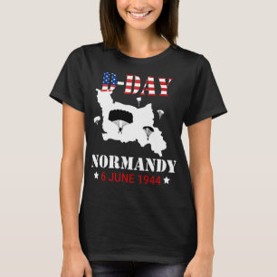 Normandie D-Day Paratrooper Normandie 1944 Geschen T-Shirt