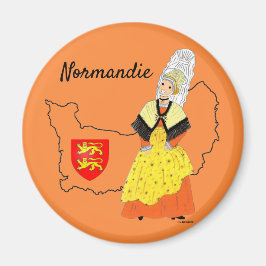 Normandie, Dieppe, Frankreich Magnet