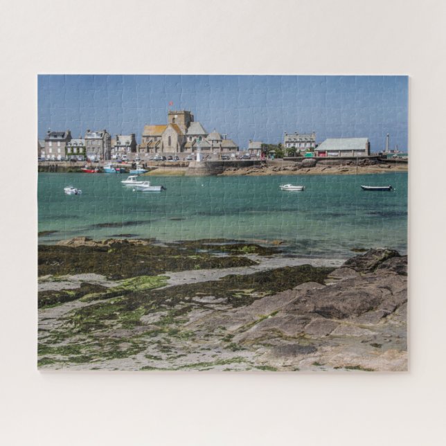 Normandie France Jigsaw Puzzle - Village Barfleur (Horizontal)