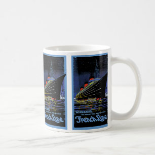 Normandie in der Nacht Kaffeetasse