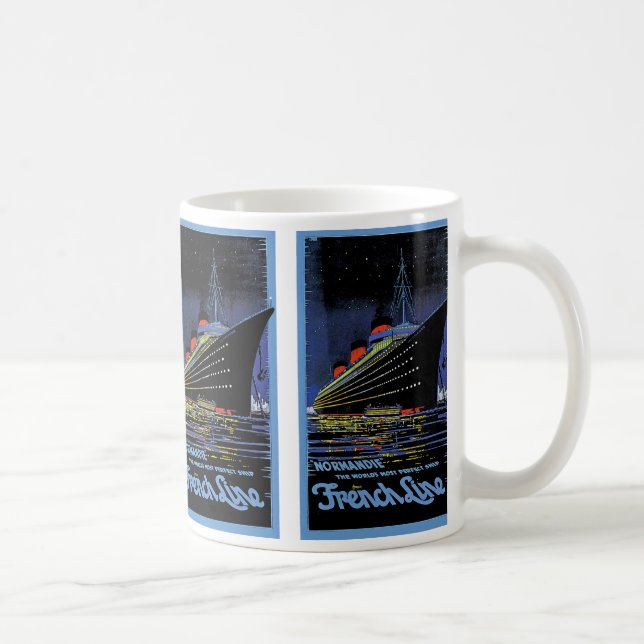 Normandie in der Nacht Kaffeetasse (Rechts)