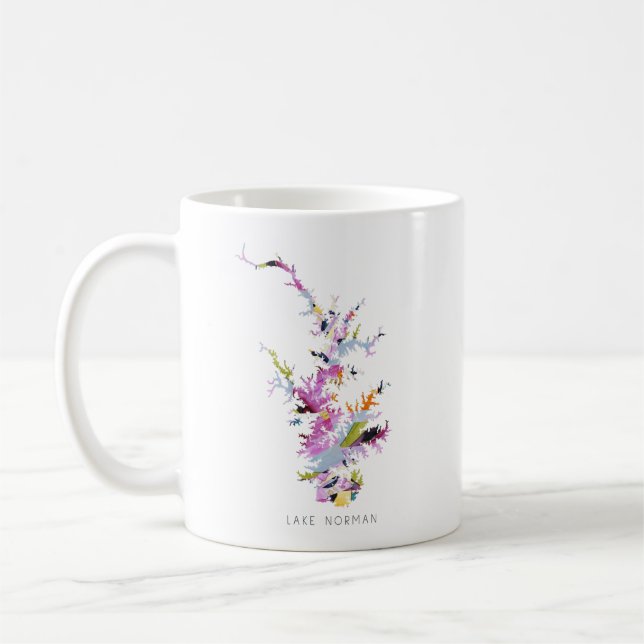 Normandie Silhouette Karte Kaffee Tasse (Links)