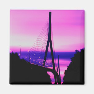Normandiebrücke, Le Havre, Frankreich 2 Magnet