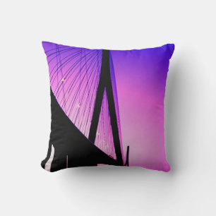 Normandiebrücke, Le Havre, Frankreich Kissen