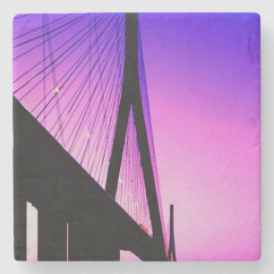 Normandiebrücke, Le Havre, Frankreich Steinuntersetzer