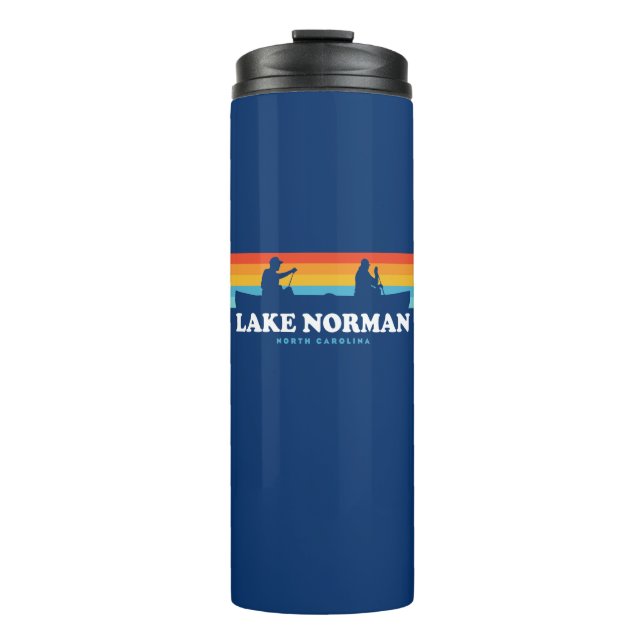 Normandischer See North Carolina Canoe Thermosbecher (Vorderseite)