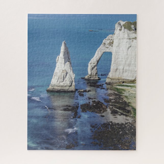 Normandy France Jigsaw Puzzle - Cliffs of Etretat (Vertikal)