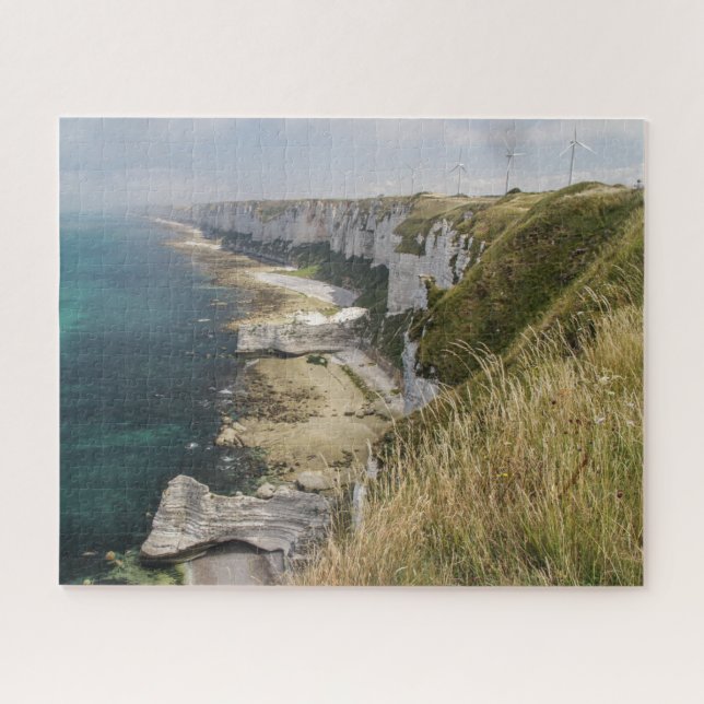 Normandy Jigsaw Puzzle - Klippen an der Küste von  (Horizontal)