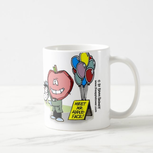 Normanne-u. Stadtmaskottchen-Tasse Kaffeetasse (Rechts)