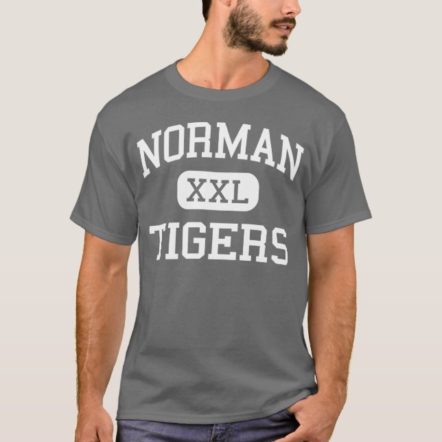 Normannische - Tiger - Highschool - Normanne T-Shirt (Vorderseite)