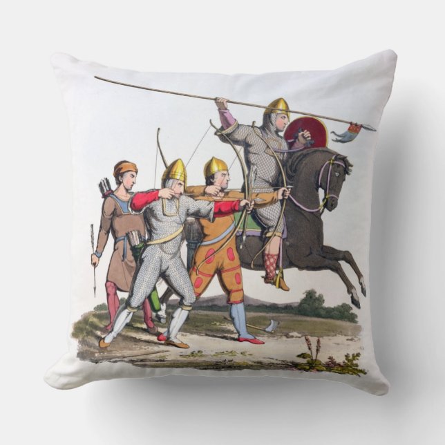 Normannischer Ritter und Bogenschützen, 1066, 'vom Kissen (Vorderseite)